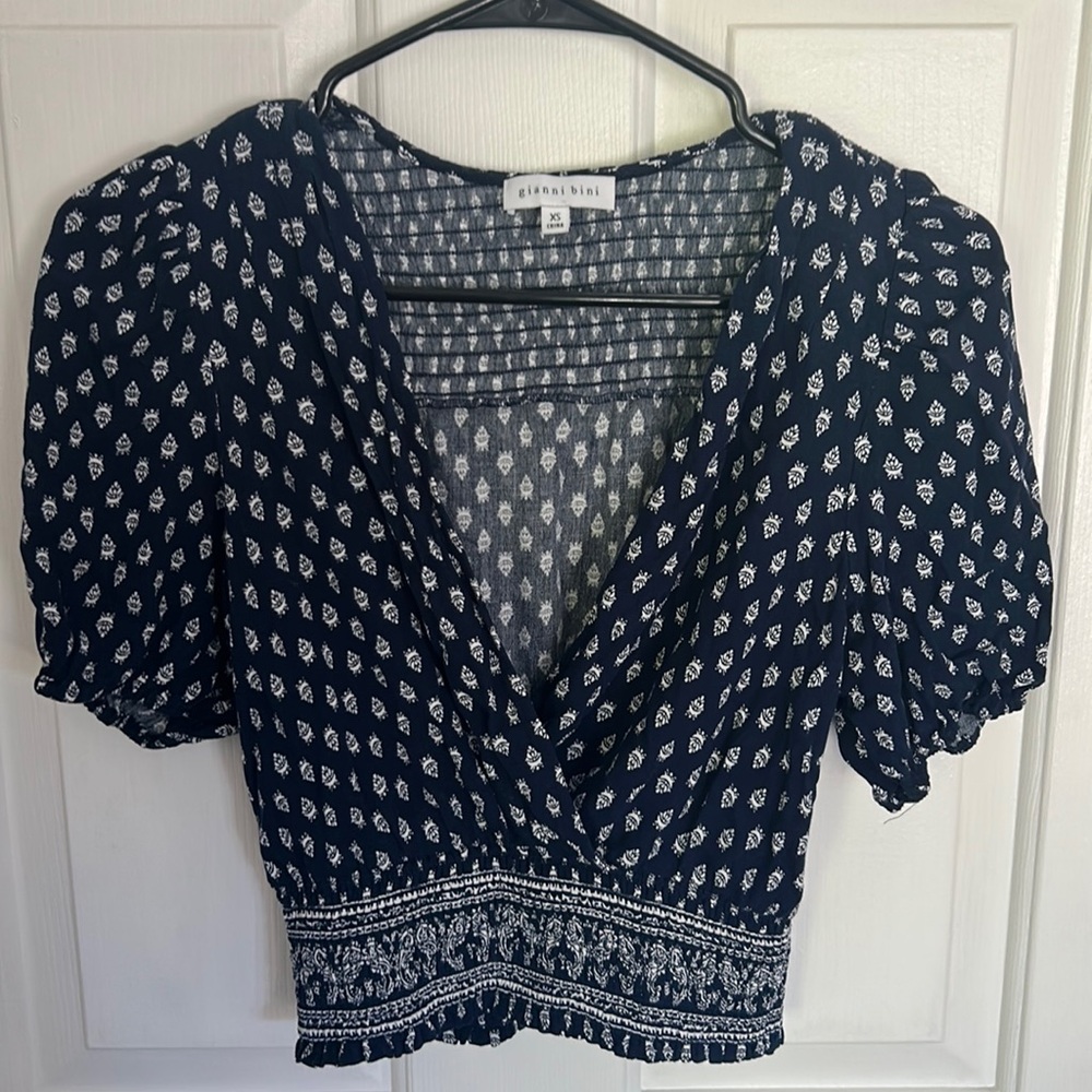 Navy blue size XS Gianni Bono blouse